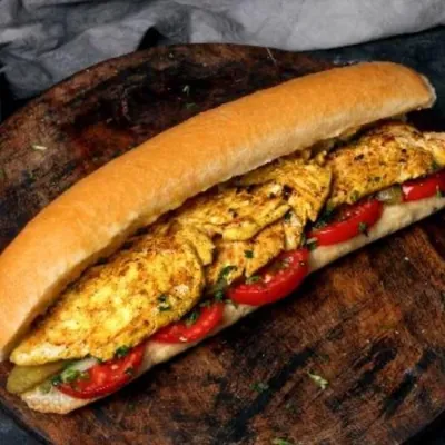 ساندویچ فیله مرغ گریل شده