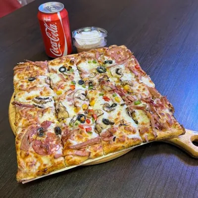 پیتزا مخلوط آمریکایی اقتصادی دو نفره ( ۲۷ سانتی متری)